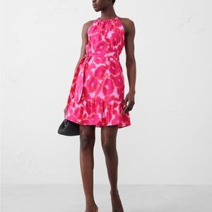 Banana Republic Floral Pink Halter Dress
